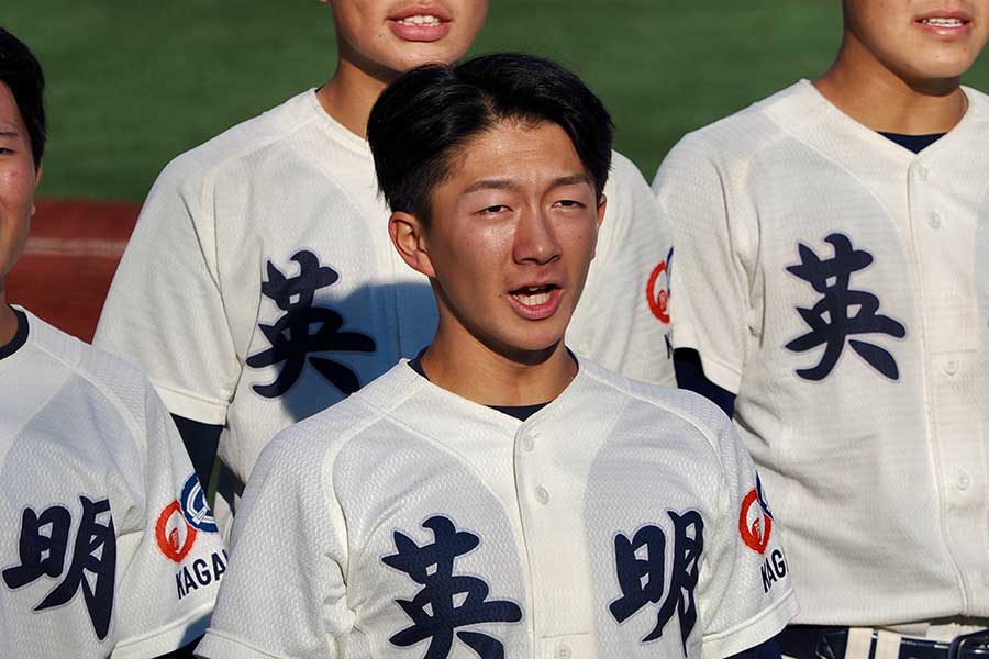 主将で内野守備の要・遊撃手も務める池田隼人【写真:羽鳥慶太】