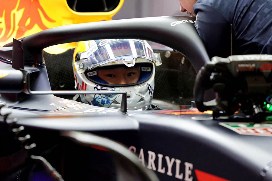 F1第22戦ラスベガスGPに出場している角田裕毅【写真:ロイター】