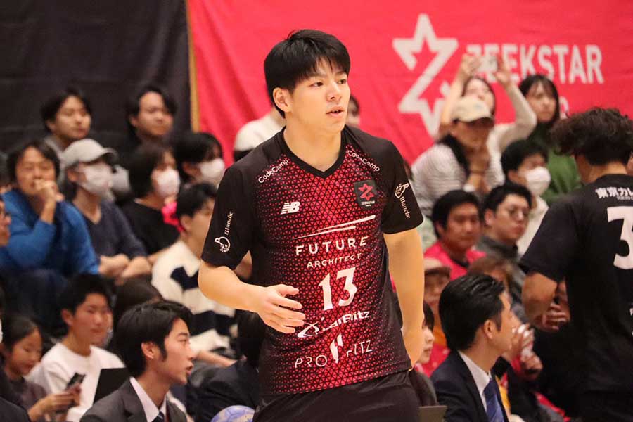 福井永平寺ブルーサンダー戦に出場した中村翼【写真:横田美咲】