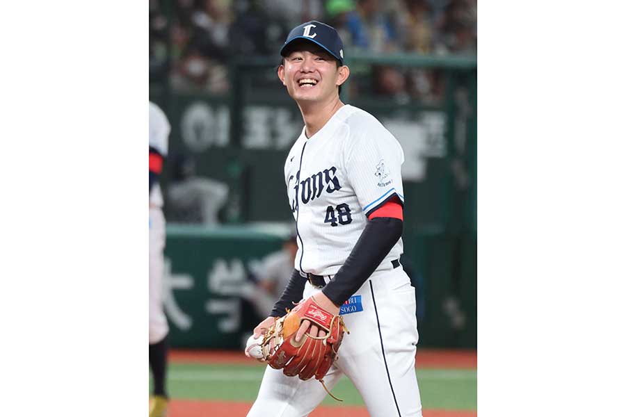 ファン感謝デーに登場した今井達也【写真:産経新聞社】