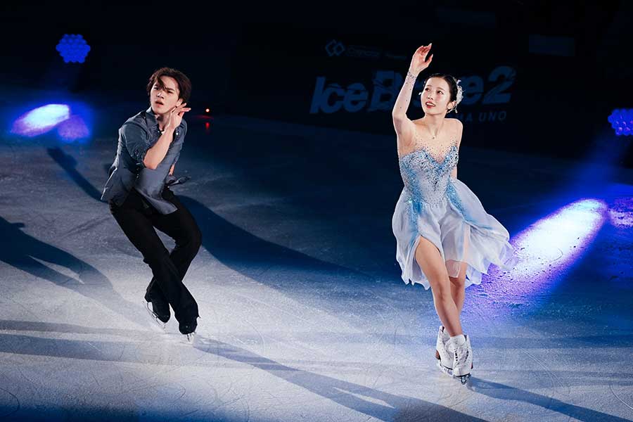 本田真凜さんとのアイスダンスは、ショーにおける挑戦の象徴でもある【写真:中戸川知世】