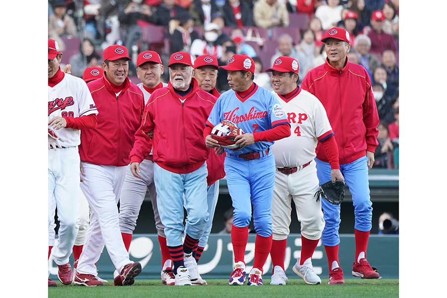 Carp Legend Game 2025に参加した広島OB【写真:産経新聞社】