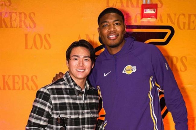 山本由伸×八村塁の対面にあった