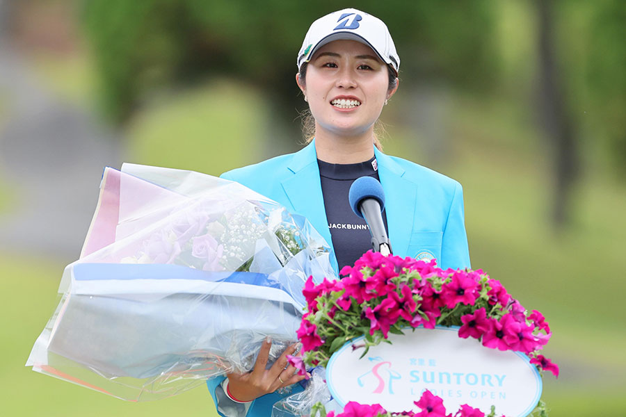 女子ゴルフの大里桃子【写真：産経新聞社】