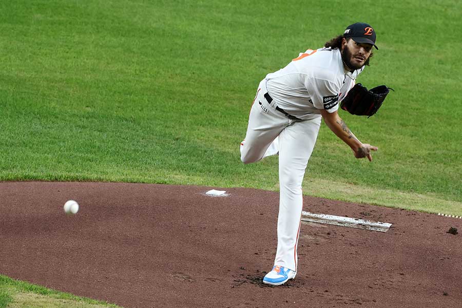 今季は韓国プロ野球のハンファで投げたコディ・ポンセ【写真：YONHAP NEWS/アフロ】