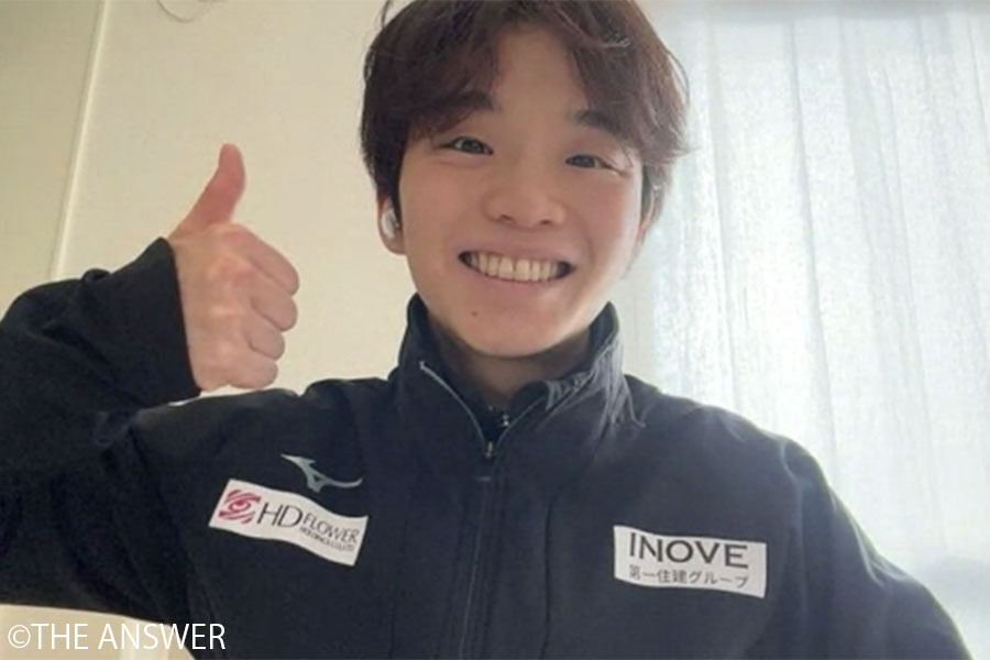 インタビューに応じた友野。人生最大の挫折から、もう前を向いている【写真：編集部】