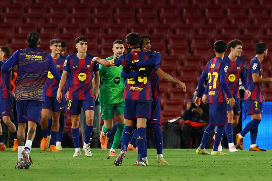 バルセロナ公式Xの投稿が日本で話題に【写真：ロイター】