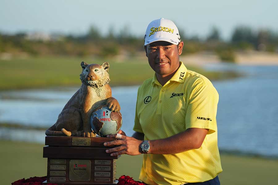 ヒーロー・ワールドチャレンジを制した松山英樹【写真：AP/アフロ】