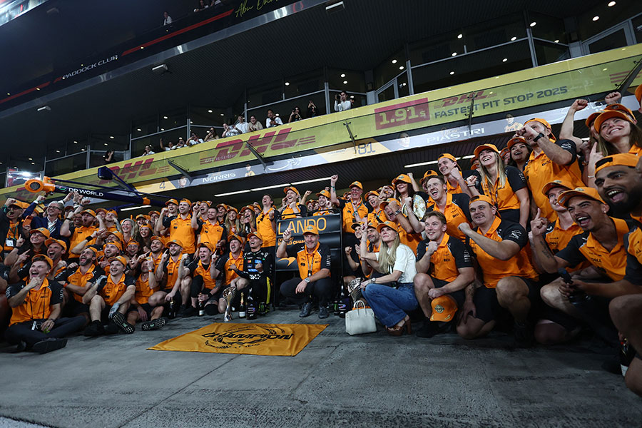 総合優勝を果たしたマクラーレンのランド・ノリス【写真:ロイター】