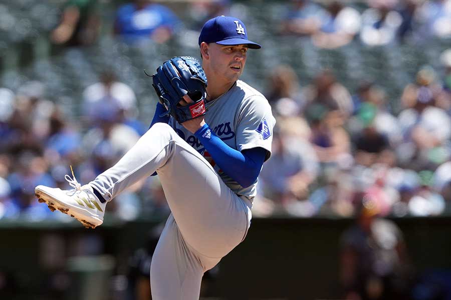 ドジャースのリバー・ライアン【写真：USA TODAY Sports/ロイター/アフロ】