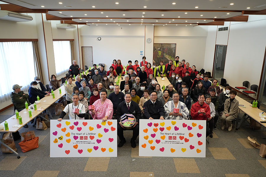 「The Heart of LifeWear」の活動名にちなみ、オリジナルボードを作成【写真：事務局提供】