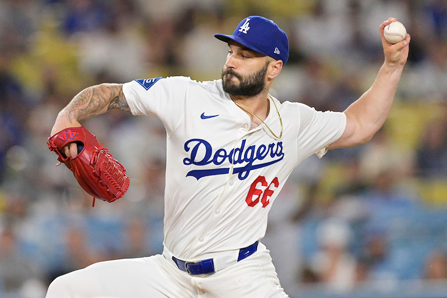 ドジャースのタナー・スコット【写真:AP/アフロ】