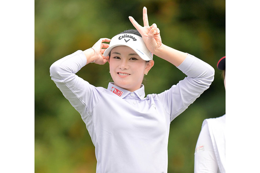 女子ゴルフの河本結【写真:スポーツ報知/アフロ】