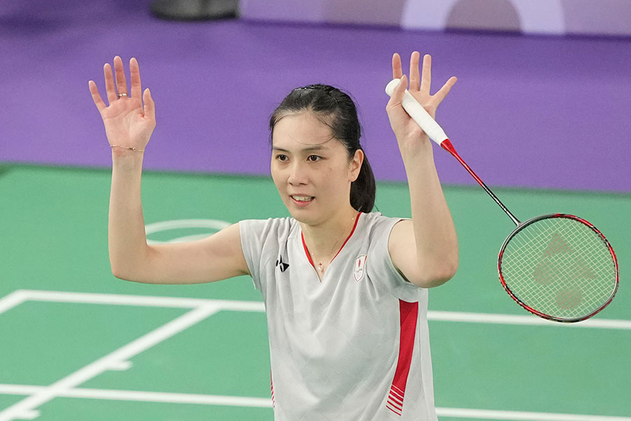 バドミントン元日本代表の大堀彩さん【写真:AP/アフロ】