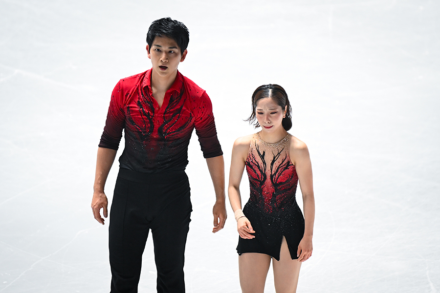 三浦璃来（右）と木原龍一【写真：中戸川知世】