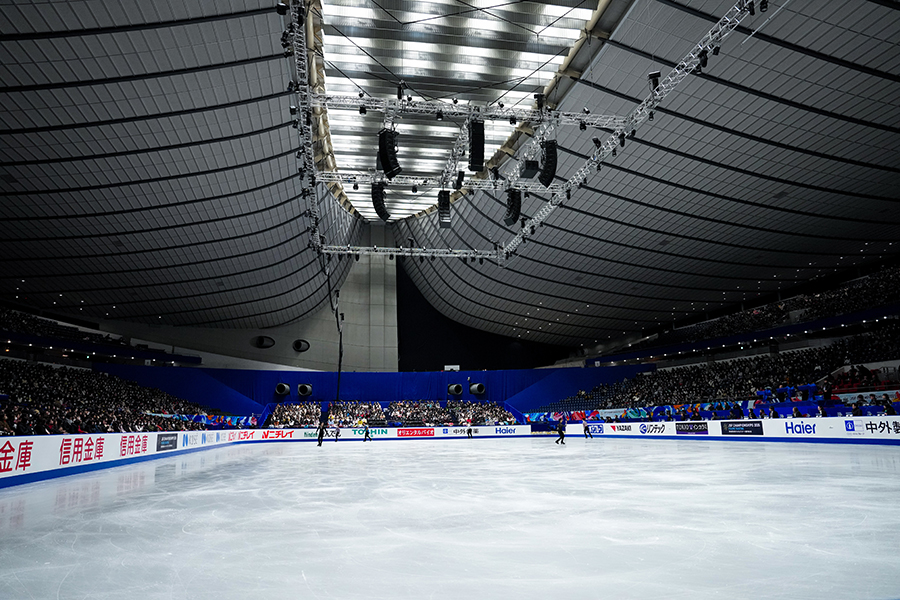 審判席にいた女性が話題【写真：中戸川知世】