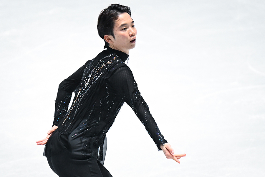 全日本選手権に出場した友野一希【写真：中戸川知世】