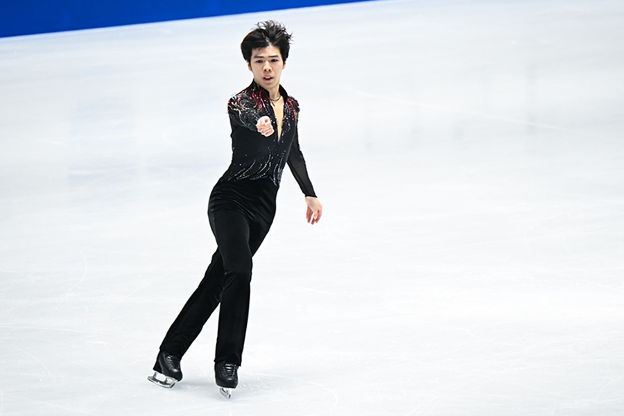 男子フリーで圧巻の演技を見せた佐藤駿【写真：中戸川知世】