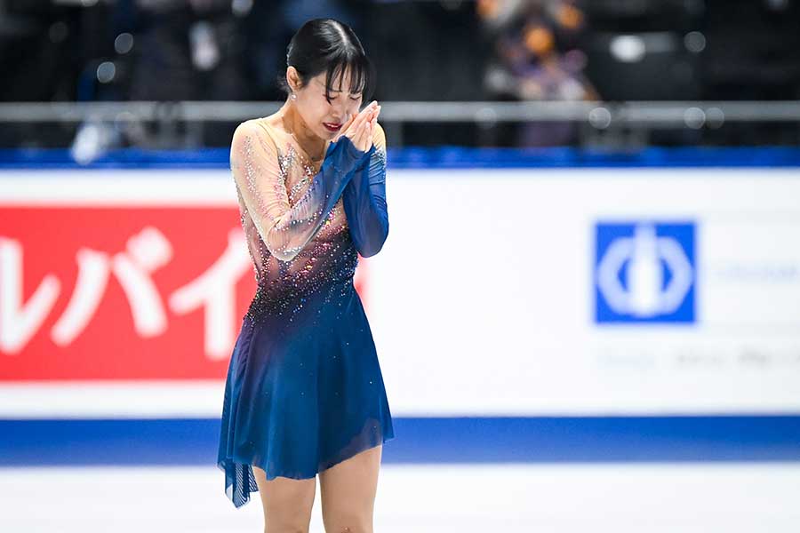 演技後、目に涙を浮かべる三原舞依【写真：中戸川知世】