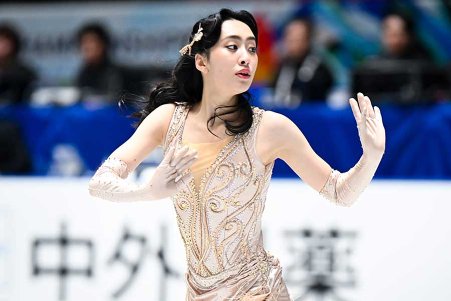 フィギュア全日本に出場した櫛田育良【写真：中戸川知世】