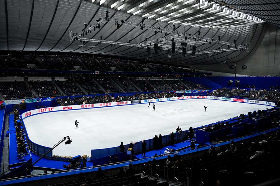 エキシビションで誕生した“新カップル”が話題【写真：中戸川知世】