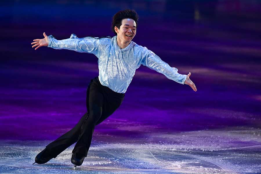 エキシビションに登場した鍵山優真【写真：中戸川知世】