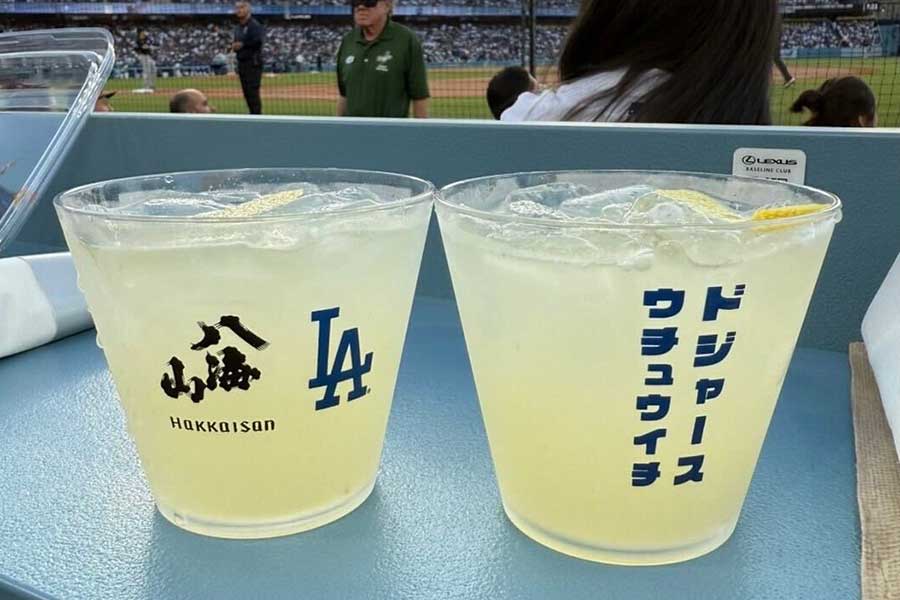ドジャースタジアムで提供されている八海山【写真：八海醸造提供】