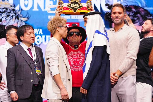 井上尚弥、ピカソと白熱42秒フェイスオフ「PFP1位に返り咲くつもり