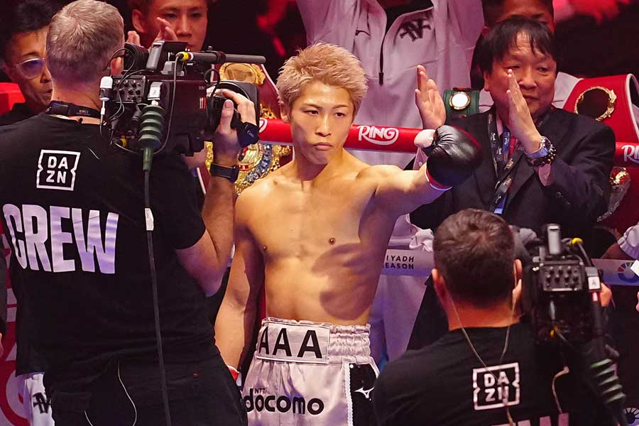 ピカソに判定勝利を収めた井上尚弥【写真：荒川祐史】