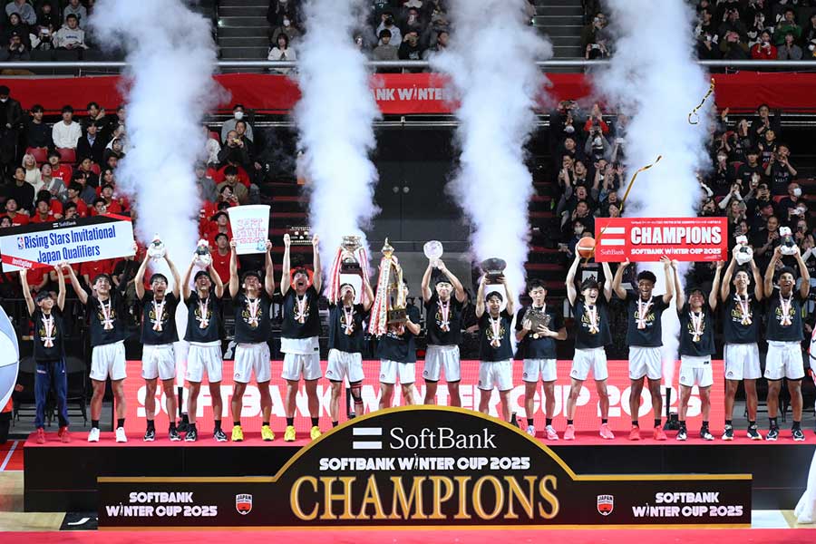 史上7校目となる連覇を達成した福岡大大濠【写真提供:(C)SoftBank ウインターカップ2025】