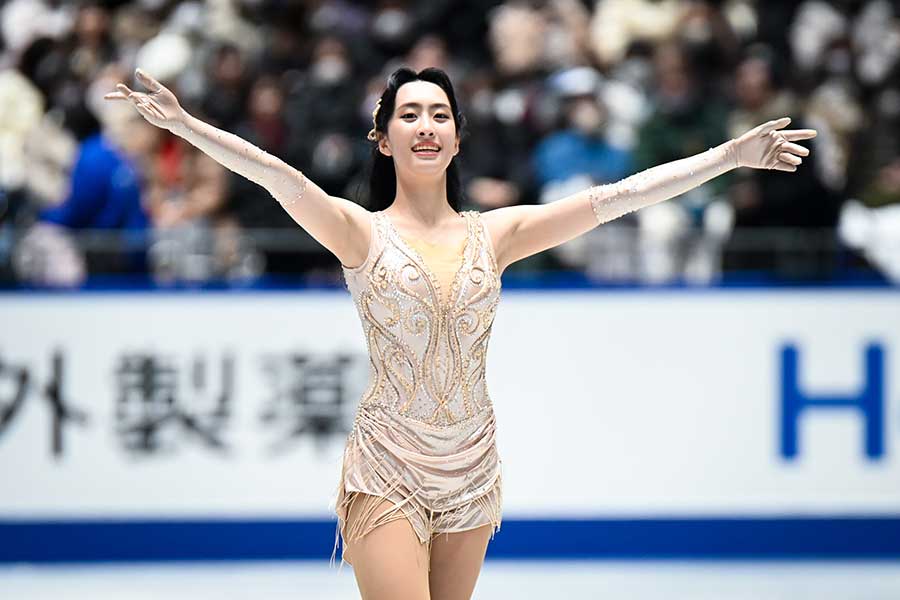 フィギュア全日本に出場した櫛田育良【写真：中戸川知世】