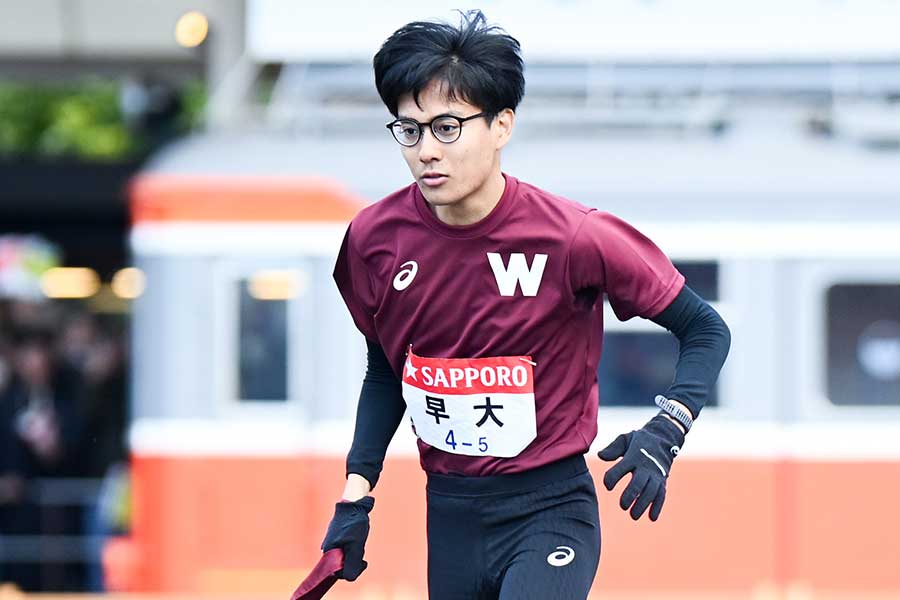 早稲田大の工藤慎作【写真:中戸川知世】