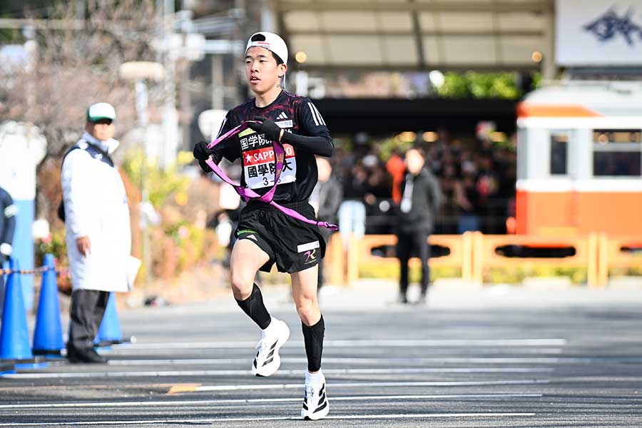 国学院大の高石樹【写真：中戸川知世】