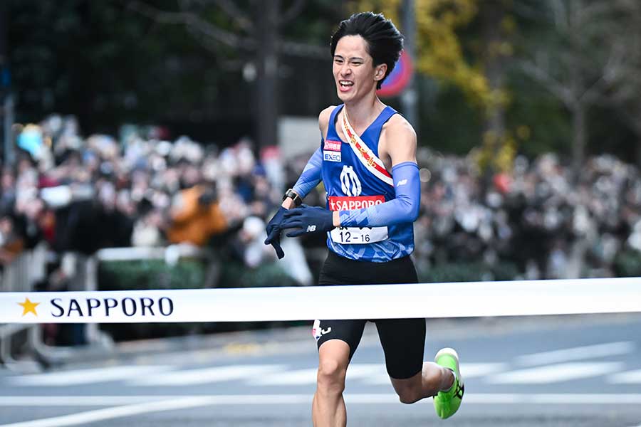 予選会から臨んだ順天堂大は3位でゴール【写真:中戸川知世】