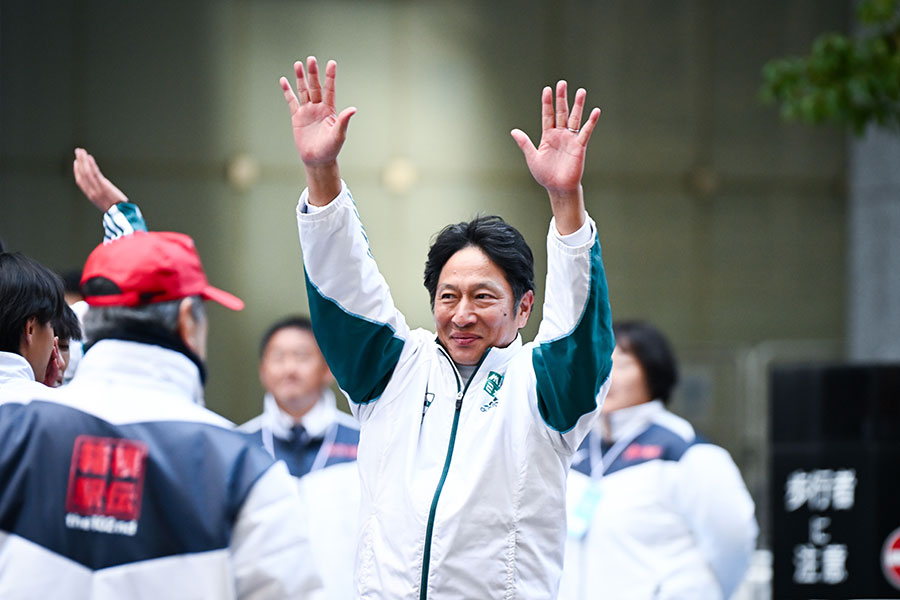 青学大の原晋監督【写真:中戸川知世】