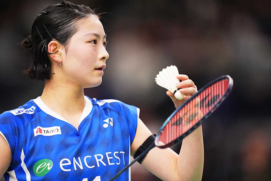 バドミントンの宮崎友花【写真:アフロスポーツ】