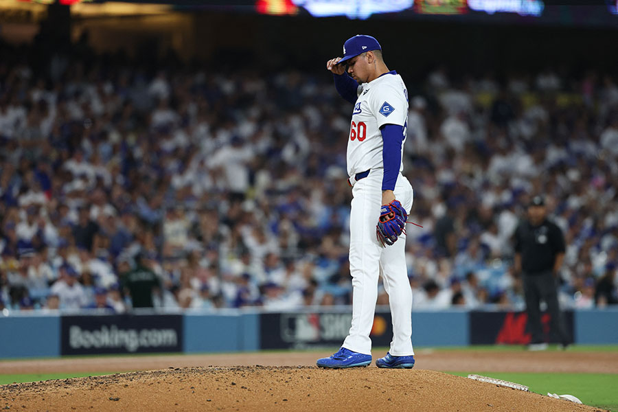 ドジャースのエドガルド・エンリケス【写真：Imagn/ロイター/アフロ】