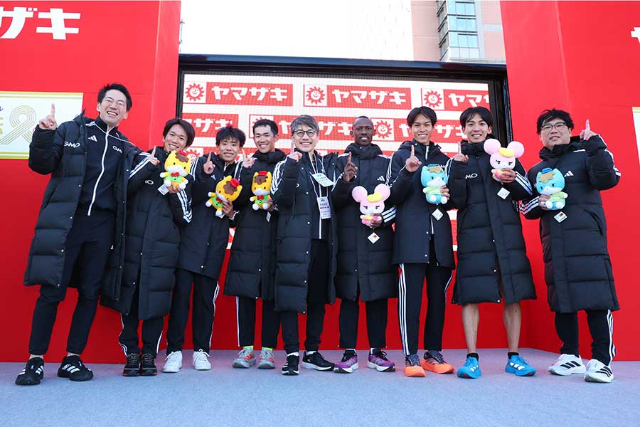 ニューイヤー駅伝を大会新記録で優勝したGMO【写真：長田洋平/アフロスポーツ】
