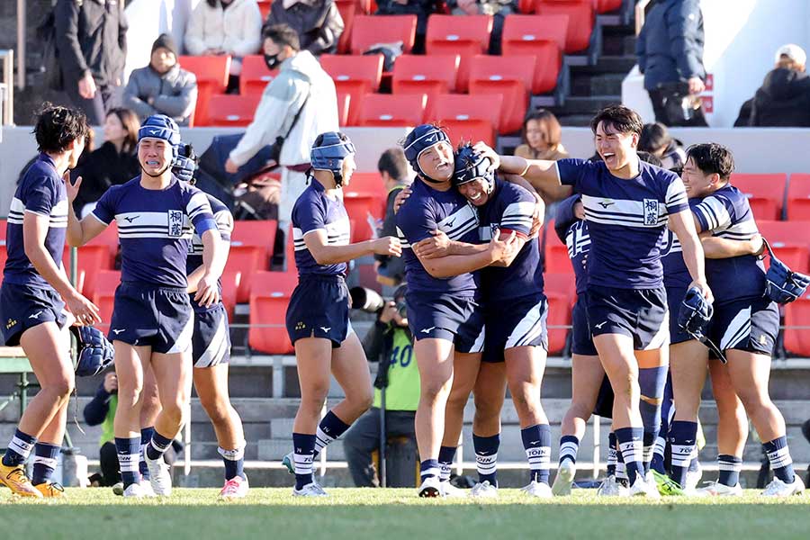 全国高校ラグビー大会で3連覇を達成した桐蔭学園【写真：スポーツ報知/アフロ】