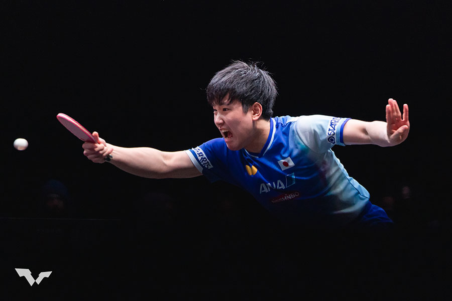 WTTチャンピオンズ・ドーハに出場した張本智和【写真:World Table Tennis提供】