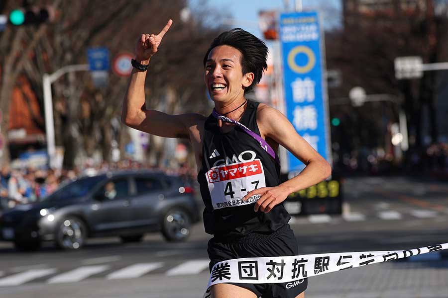 ニューイヤー駅伝で優勝したGMO【写真:YUTAKA/アフロスポーツ】