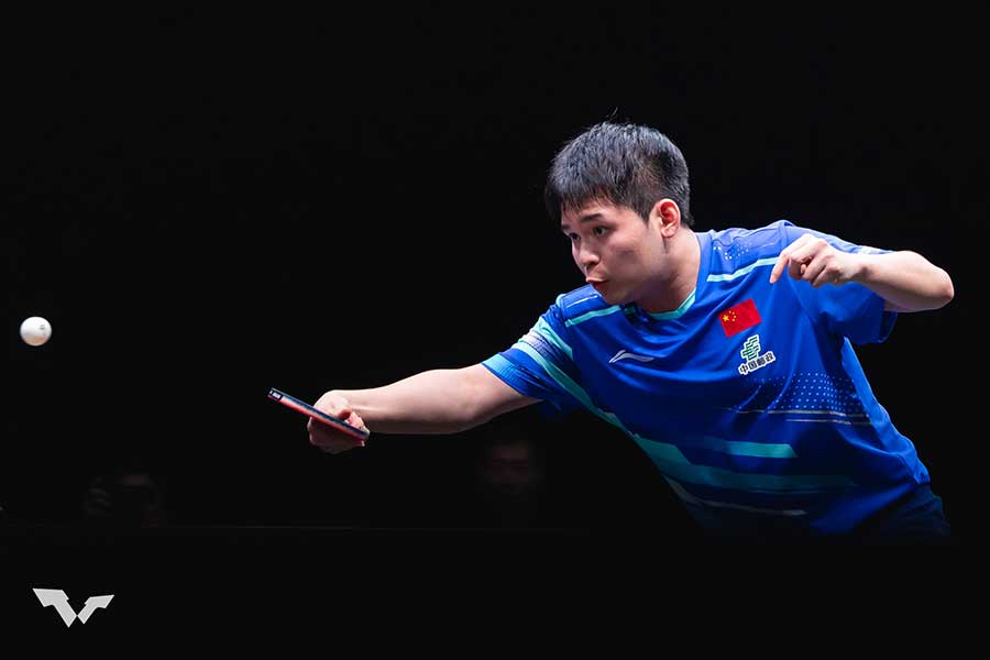 4強に残った林詩棟【写真：WTT提供】