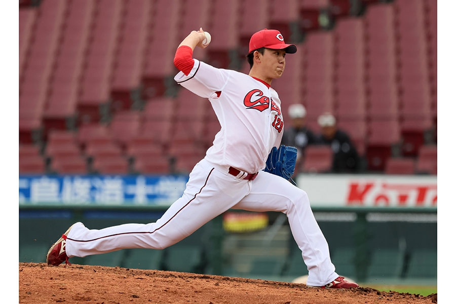 プロ野球の広島でプレーした小林樹斗【写真：産経新聞社】