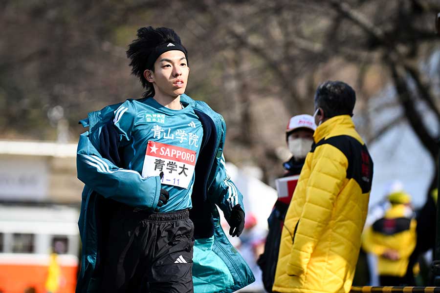青学大の黒田朝日【写真：中戸川知世】