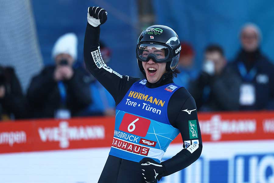 ノルディックスキー・ジャンプの二階堂蓮【写真：ロイター】