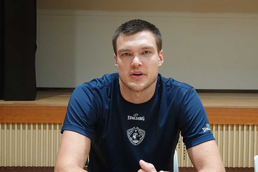 Bリーグは「成長できる場所」だと語るコッツァー【写真：編集部】