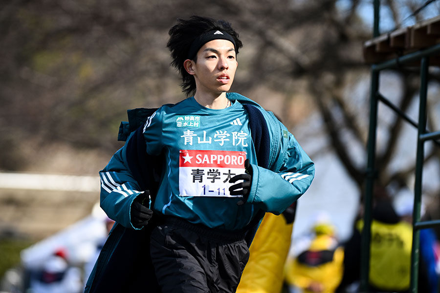 青学大の黒田朝日主将【写真：中戸川知世】