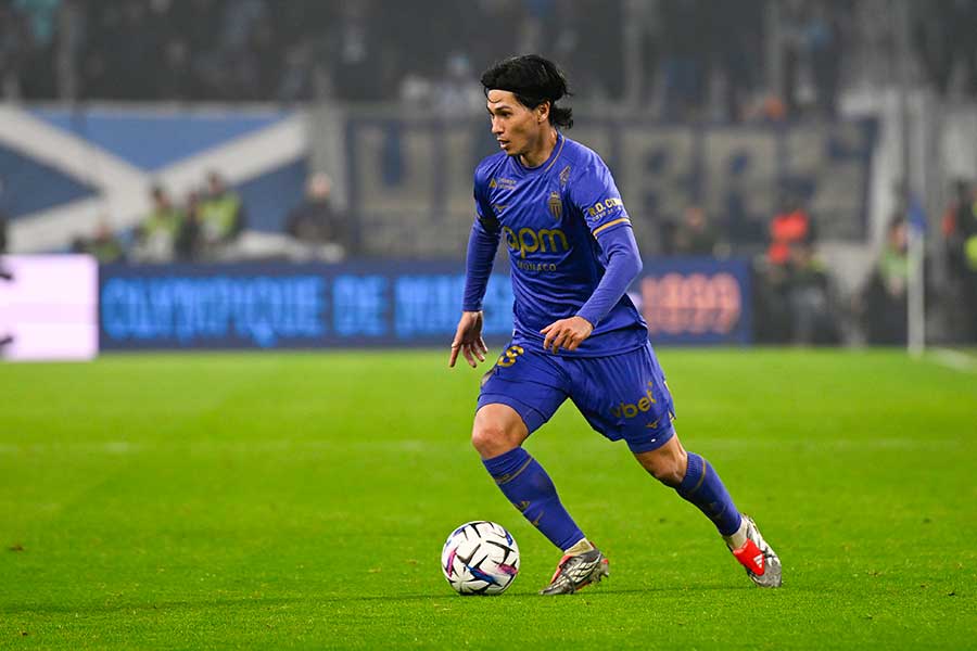 モナコの南野拓実【写真：PsnewZ/アフロ】