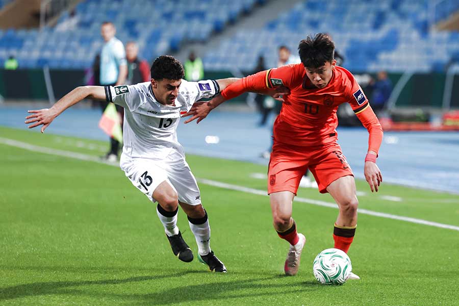 U-23アジアカップで大健闘を見せる中国【写真：新華社/アフロ】