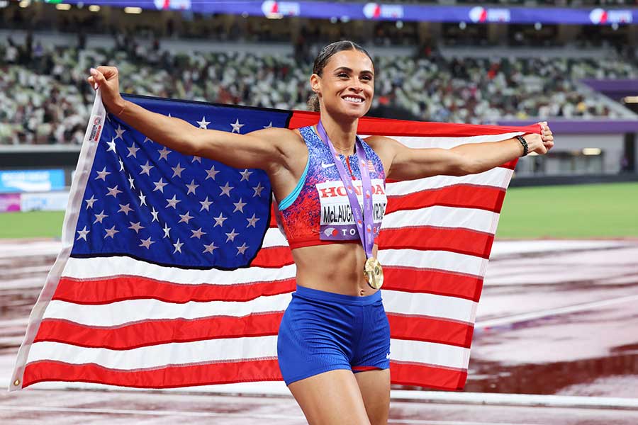 シドニー・マクローフリンレブロン【写真：長田洋平/アフロスポーツ】